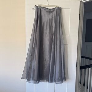 Xscape Formal Charcoal Maxi Skirt